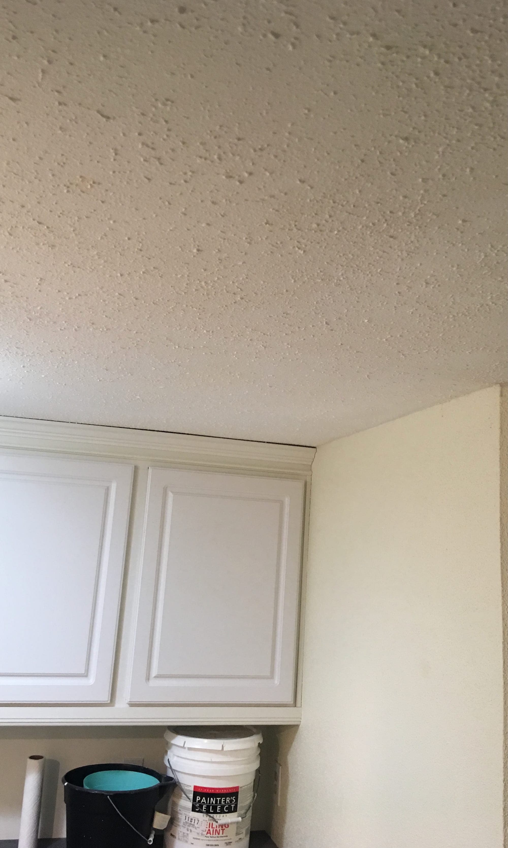 Freshly painted ceiling and walls in an Omaha living room